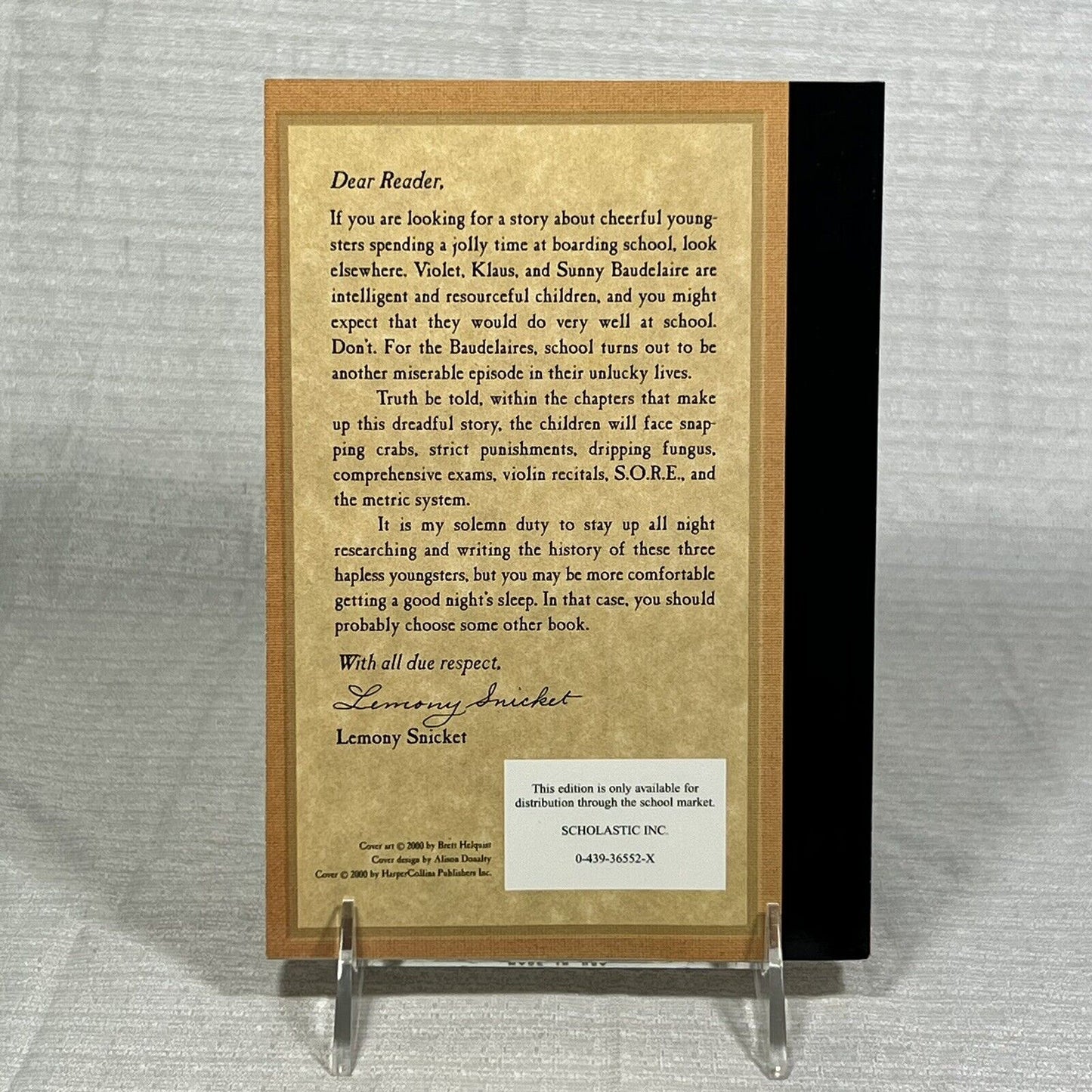 A Series of Unfortunate Events Volume 5 The Austere Academy - Book