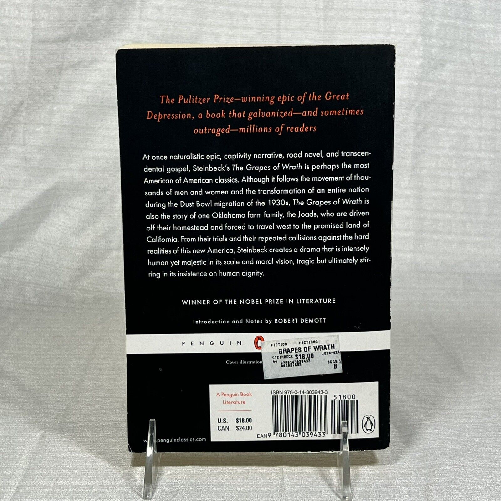 The Grapes of Wrath by John Steinbeck - Book
