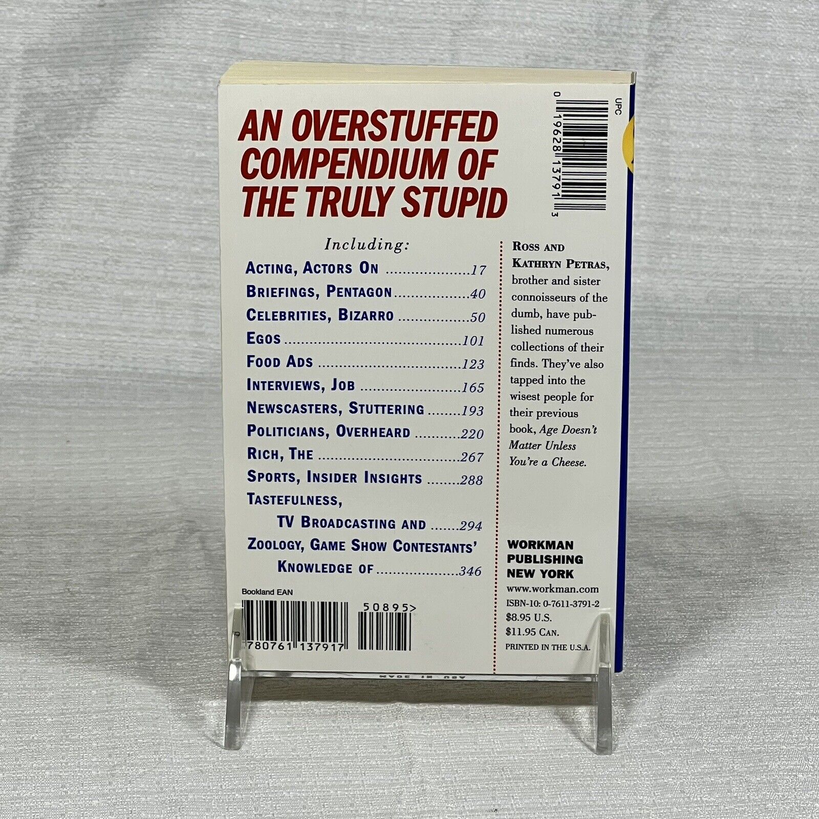 The Lexicon of Stupidity by Ross and Kathryn Petras - Book