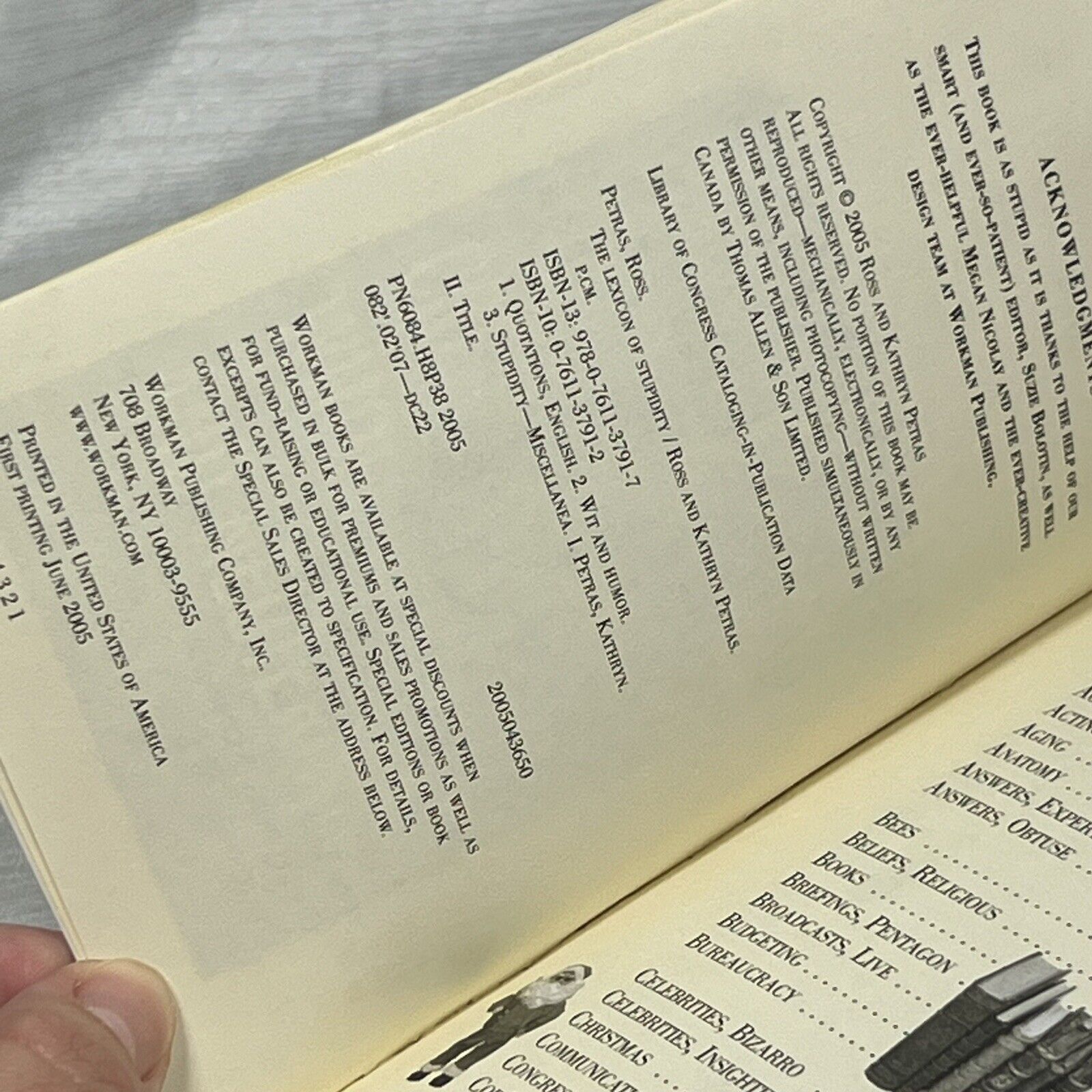 The Lexicon of Stupidity by Ross and Kathryn Petras - Book