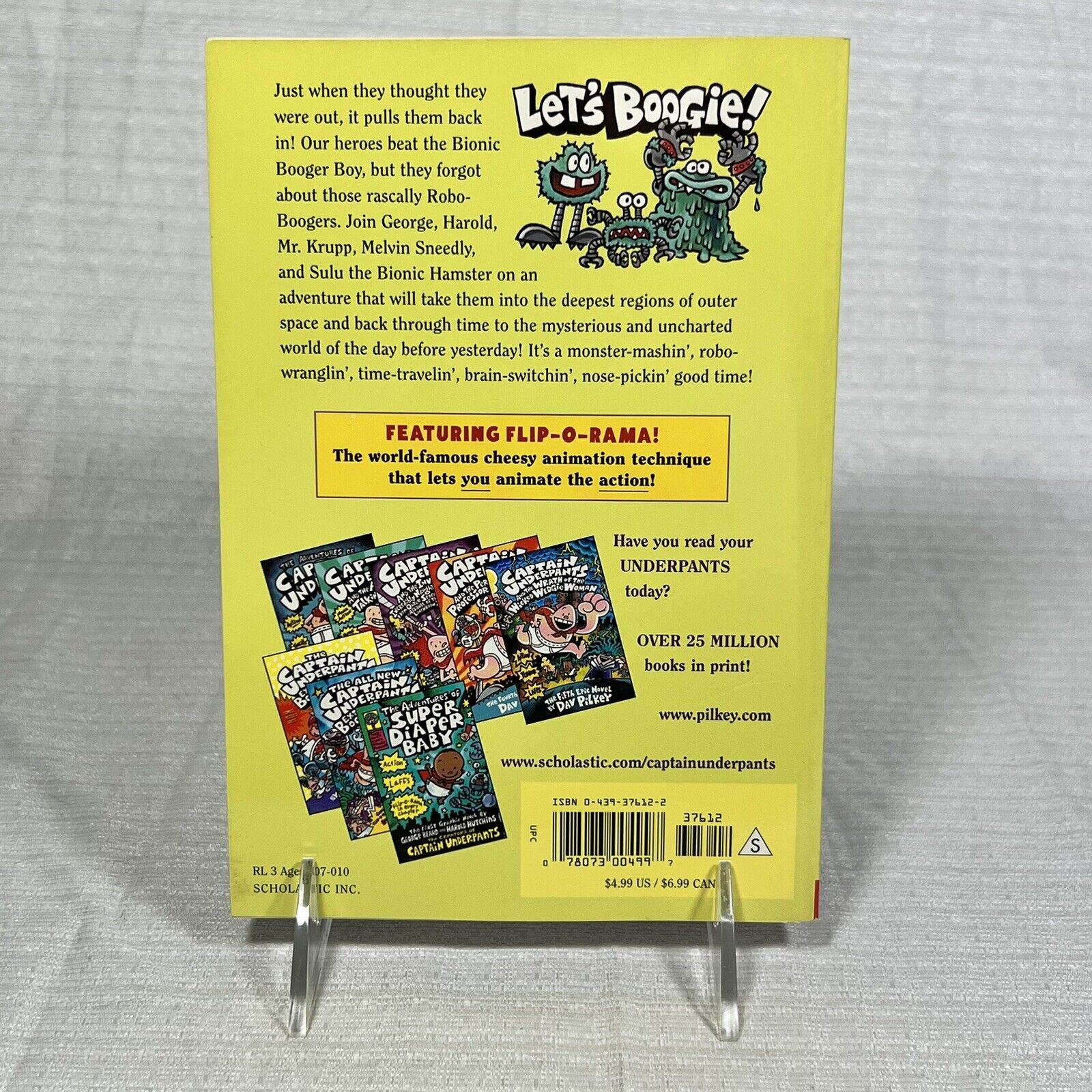 Captain Underpats and the big bad battle of the bionic booger boy part 2 - Book