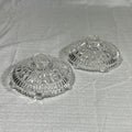 Vintage Anchor Hocking Stars and Bars Taper Candle Holders set of 2
