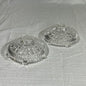 Vintage Anchor Hocking Stars and Bars Taper Candle Holders set of 2