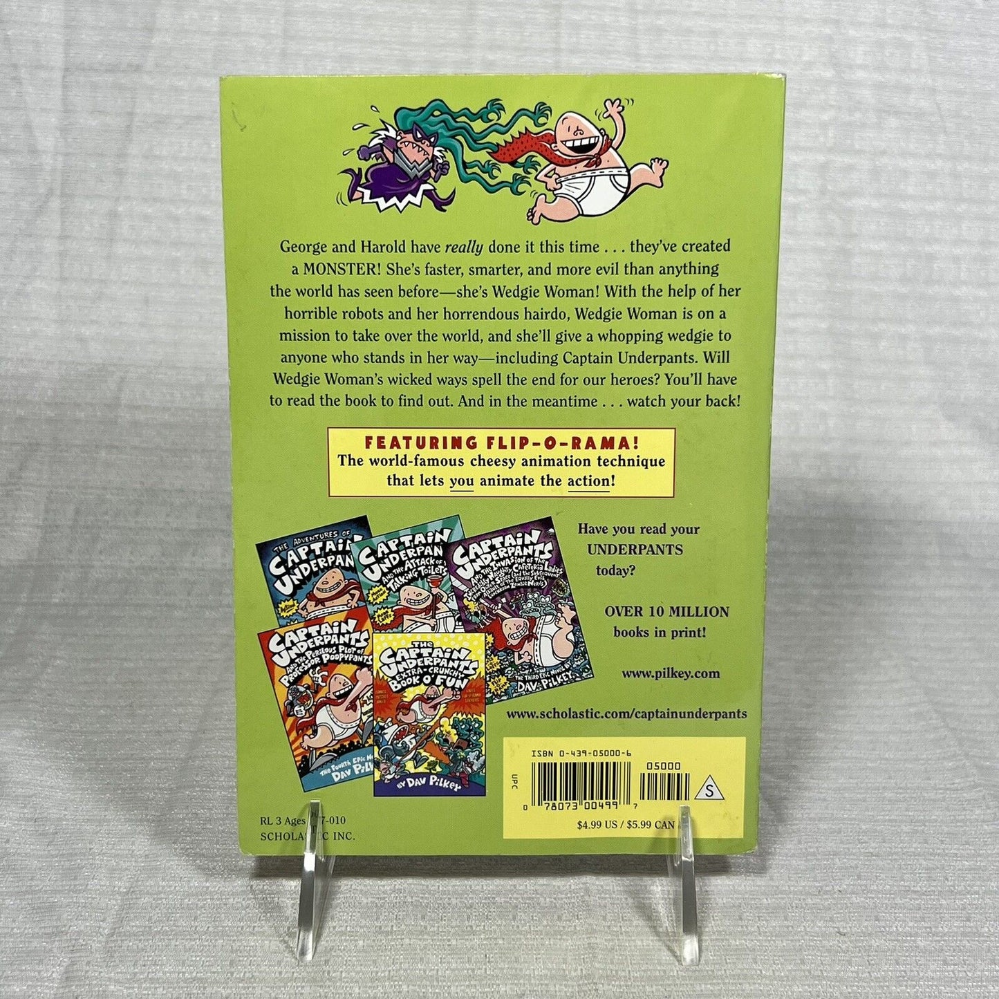 Captain Underpants and the Wrath of The Wicked Wedgie Woman - Book