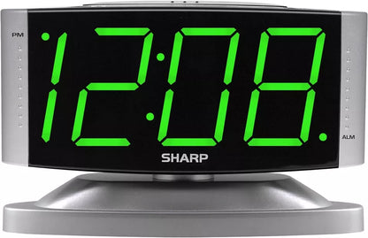 Sharp Home LED Digital Alarm Clock with Swivel Base