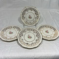 Stetson 22k Gold American Beauty Bread Plates #1 - Set of 4 - Some wear, chips