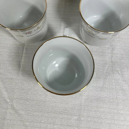 Excel Fine China Southampton Tea Cups - Set of 9