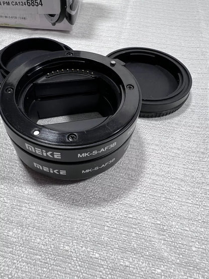 Meike MK-S-AF3B Auto Focus Macro Extension Tube Set Ring For Sony Micro DSLR NEW