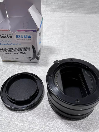 Meike MK-S-AF3B Auto Focus Macro Extension Tube Set Ring For Sony Micro DSLR NEW