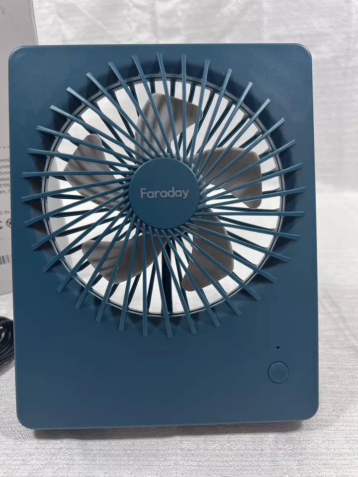 FARADAY Small Table Fans Rechargeable Portable 180°