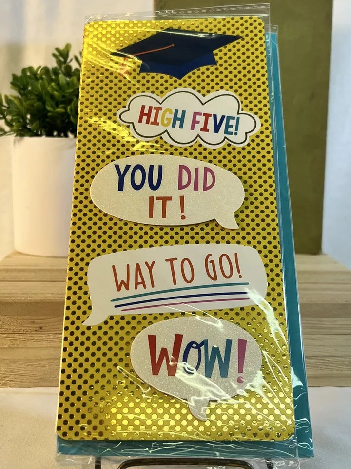 Graduation card For College Or High School - High Five, You Did It!, Way To Go!