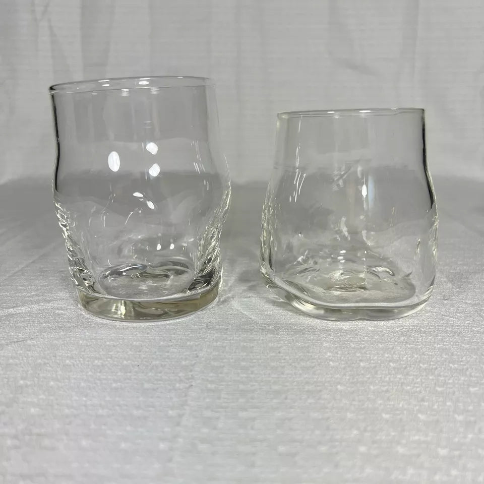 Drinking Glasses - Hand Blown Glasses Signed by Creator - Set of 2