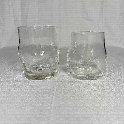 Drinking Glasses - Hand Blown Glasses Signed by Creator - Set of 2