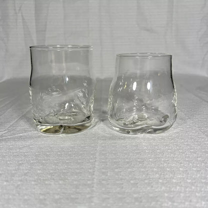 Drinking Glasses - Hand Blown Glasses Signed by Creator - Set of 2