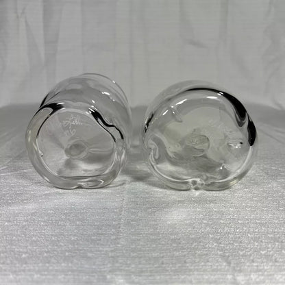 Drinking Glasses - Hand Blown Glasses Signed by Creator - Set of 2