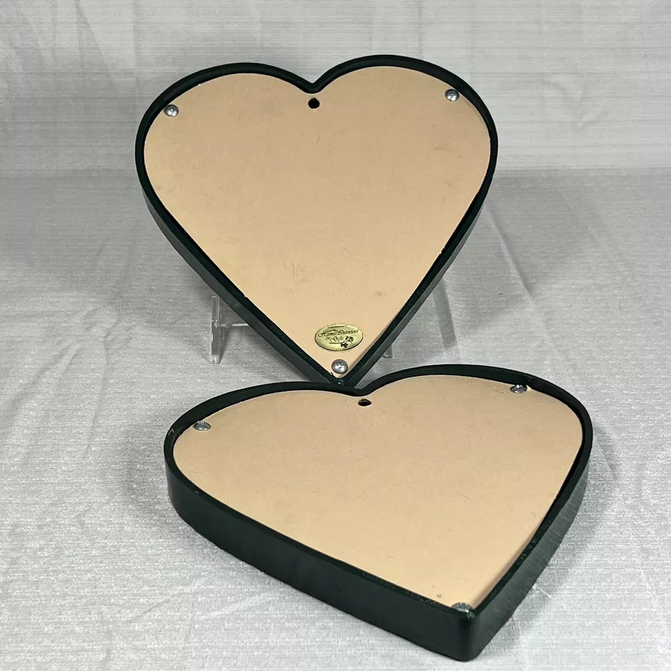 Home Interiors And Gifts Bird Heart Shaped Wall Plaques