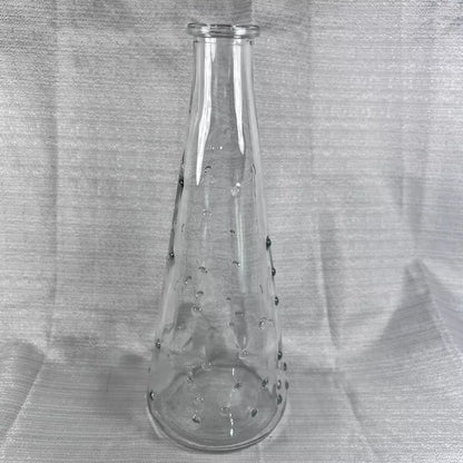 Hobnail Clear Glass Bud Vase