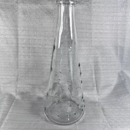 Hobnail Clear Glass Bud Vase