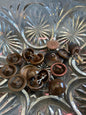 Button Pack #6 - Brown, Vintage Buttons - Shank Back, 4 Holes and 2 Holes - 17 Buttons