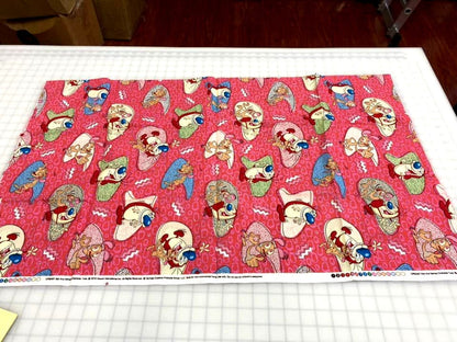 Ren and Stimpy 100% Cotton Fabric - Personal Craft Supply Destash - 1 yard - 90s cartoons - nostalgia - fabric for quilts, pillowcases