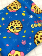 Kooky Cookie Knit Fabric - Half Yard - Personal Craft Supplies Destash - Springs Creatives Products - Shopkins - Groceries, food, cookies