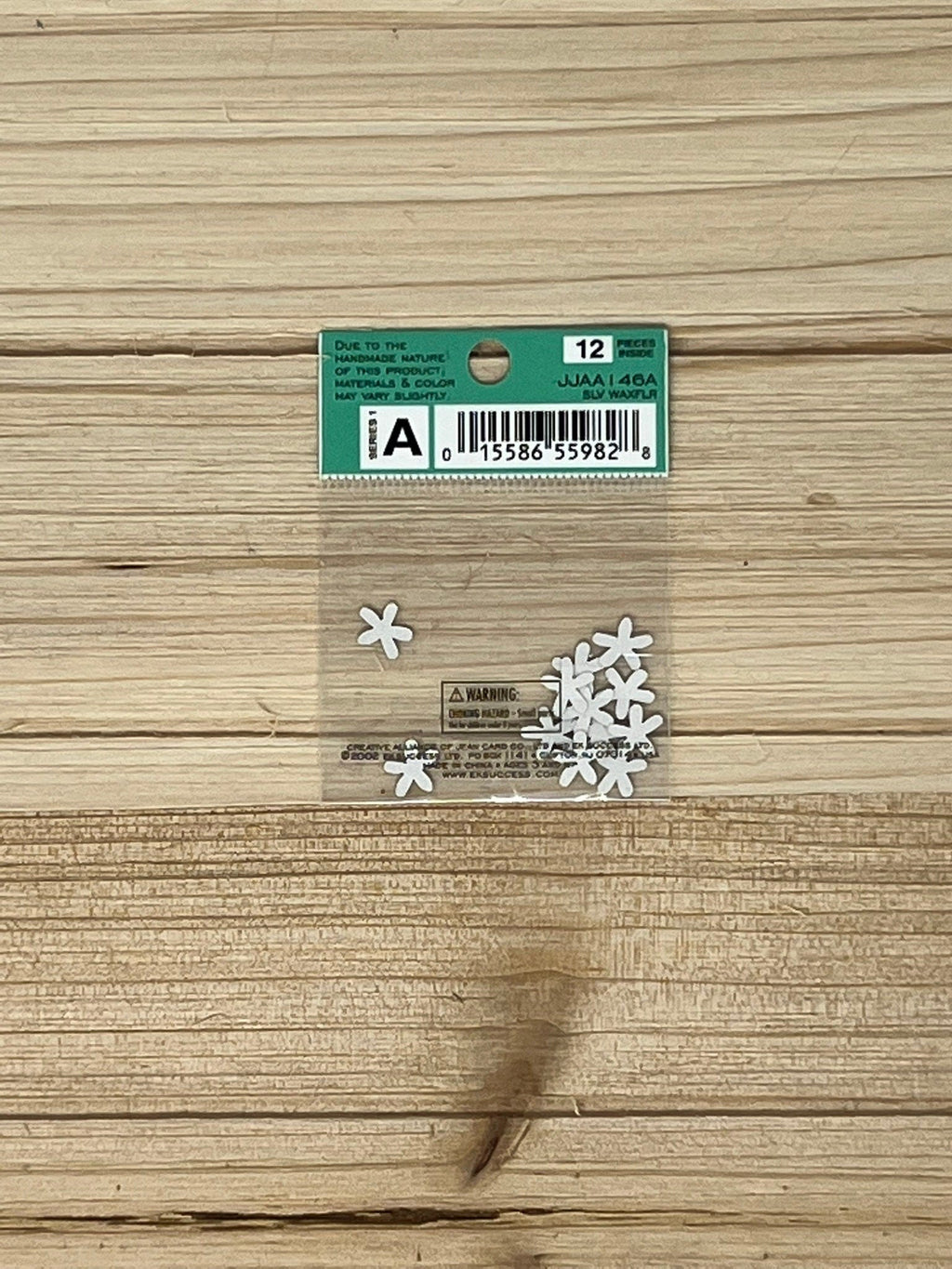 Jolee's By You - Jolee's Boutique - EK Success - Chipboard Silver Flowers - Mini - Silver Waxflowers - 12 pieces - Series 1 A - JJAA 46A