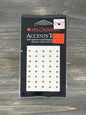 Mrs. Grossmans Accents Too! - Self-Adhesive Embellishments for Albums, Cards, and Crafts - Yellow Gems, Tiny gem dots - Sparkles - 2003