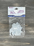 Darice Finishing Accents - 2" Metal Galvanized Lodge Signs - 4 pieces - for scrapbooks, cards, craft projects, journals, planners, and more