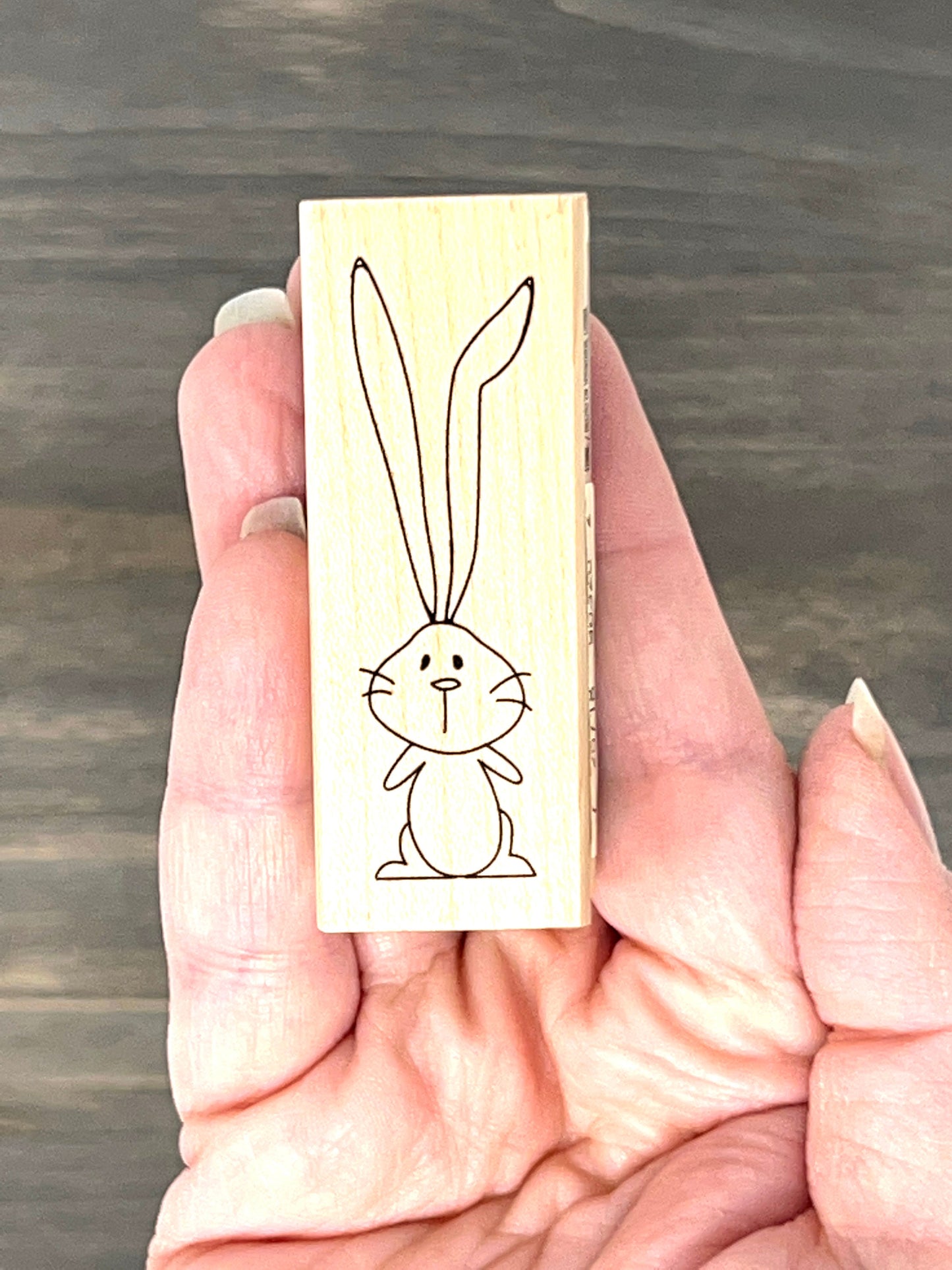 Long Eared Bunny Rubber Stamp Inkadinkado - New, unused - 96326 - card making Spring, Easter, bunnies, rabbits, bunny, animals, simple lines