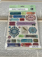 K&Company Clearly Yours Epoxy Stickers - Jubilee Word - EK Success Brands - Spotted Canary Scrapbooking, journaling, planners, junk journals