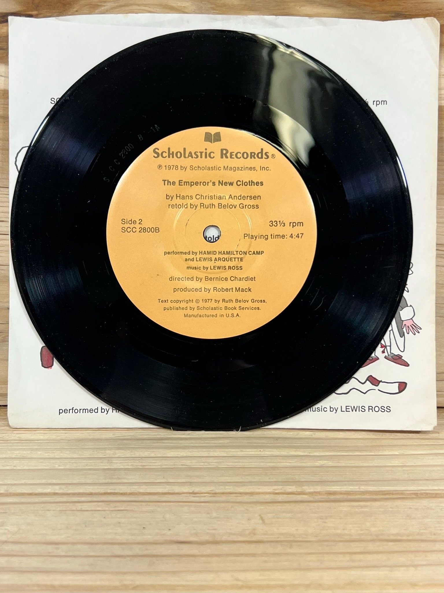 Scholastic Records - The Emperor's New Clothes - 33 1/3 RPM - 1978 - Plays Through - No skips - Kids records - vintage vinyl
