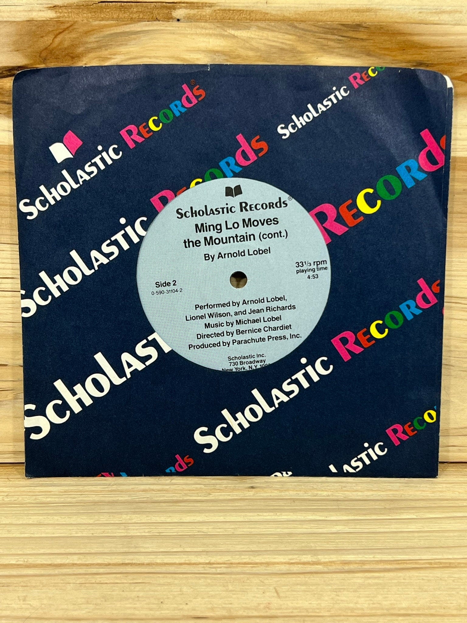 Scholastic Records - Ming Lo Moves the Mountain - 33 1/3 RPM - 1986 - Plays Through - No skips - Kids records - vintage vinyl