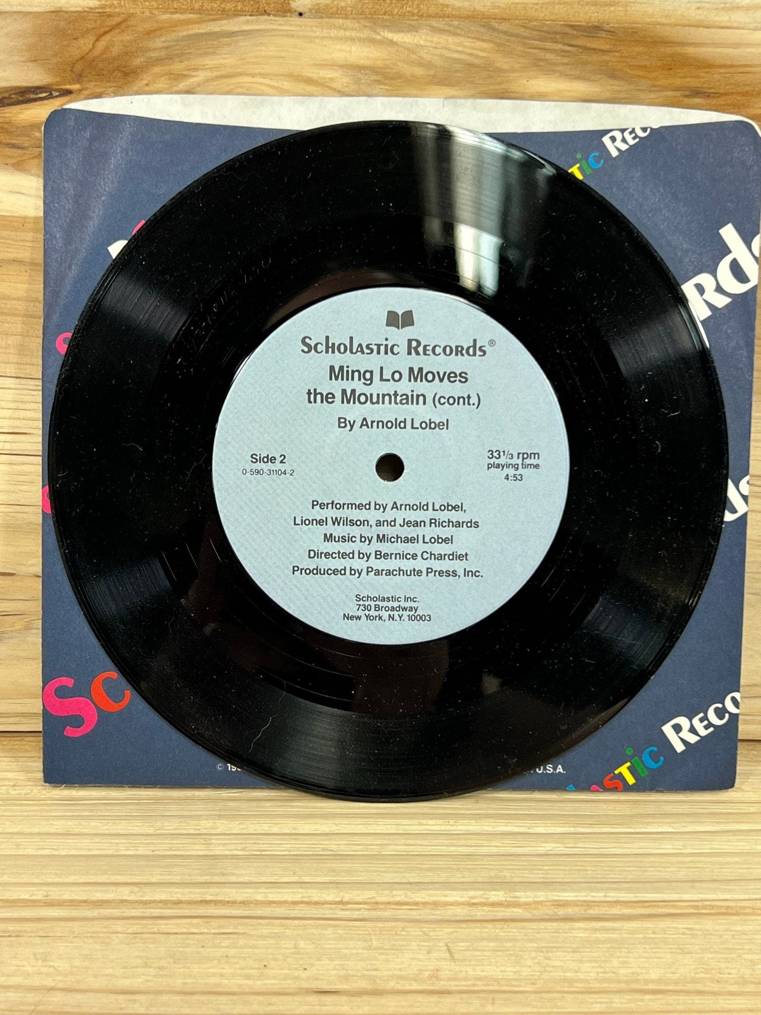 Scholastic Records - Ming Lo Moves the Mountain - 33 1/3 RPM - 1986 - Plays Through - No skips - Kids records - vintage vinyl