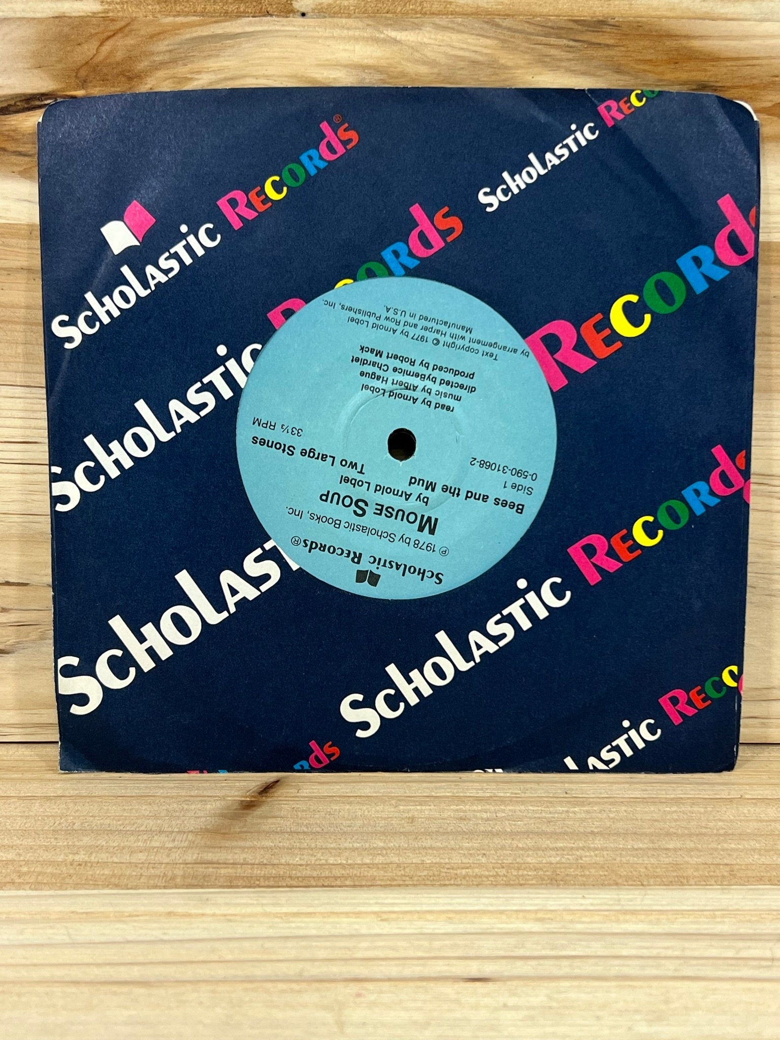 Scholastic Records - Mouse Soup - 33 1/3 RPM - 1978 - Plays Through - No skips - Kids records - vintage vinyl