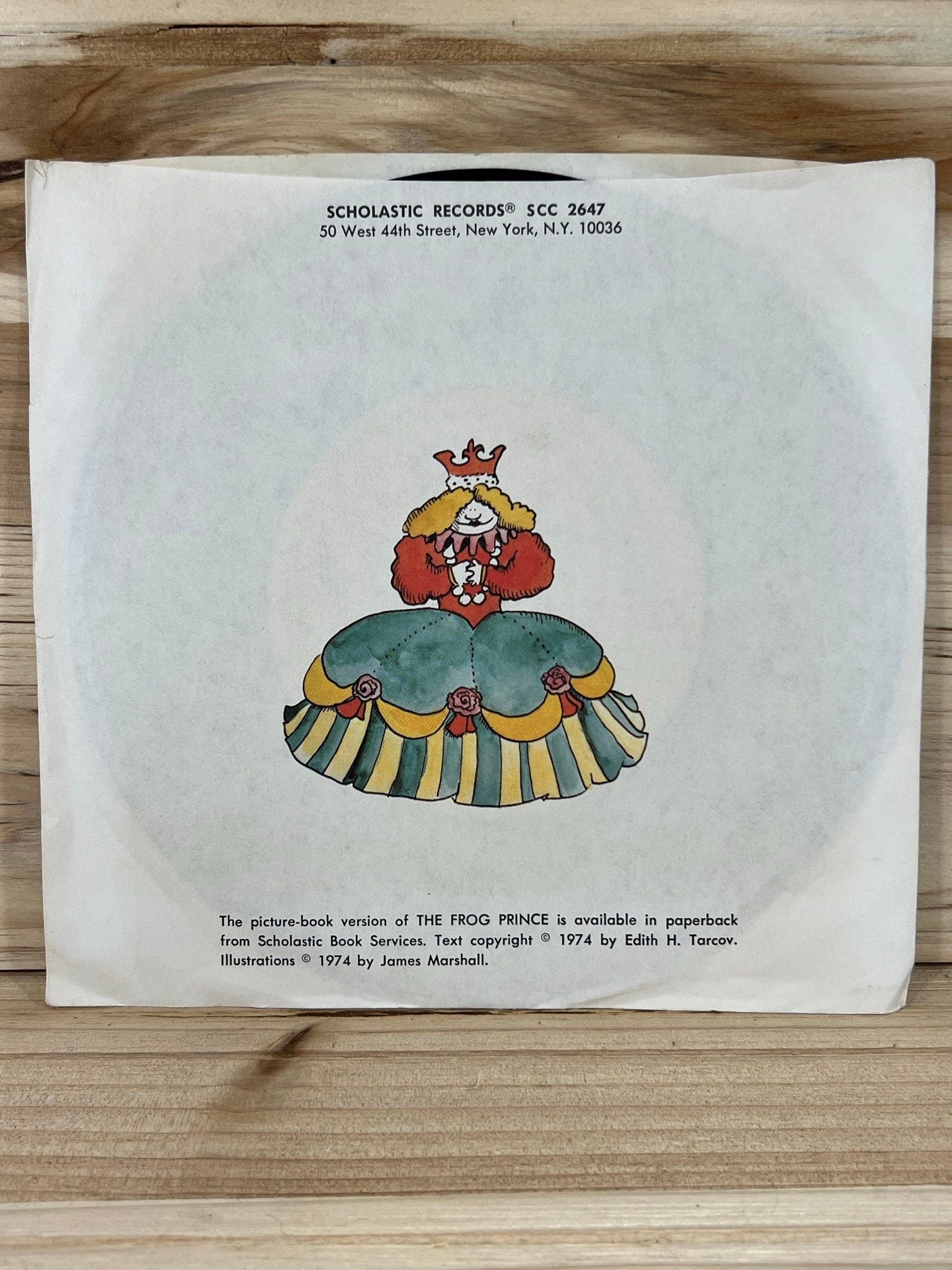 Scholastic Records - The Frog Prince - 33 1/3 RPM - 1974 - Plays Through - No skips - Kids records - vintage vinyl