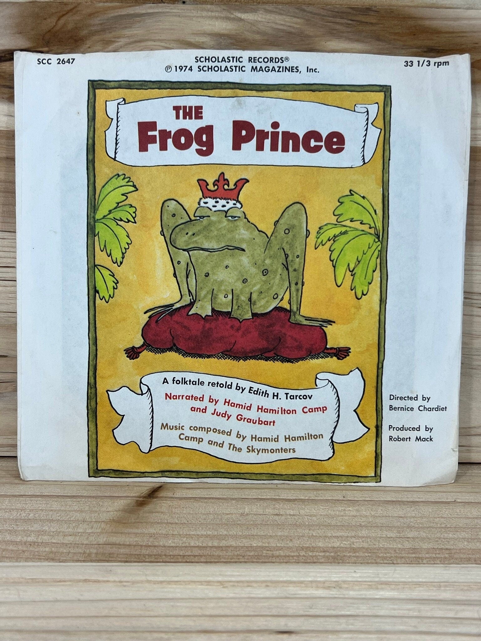 Scholastic Records - The Frog Prince - 33 1/3 RPM - 1974 - Plays Through - No skips - Kids records - vintage vinyl