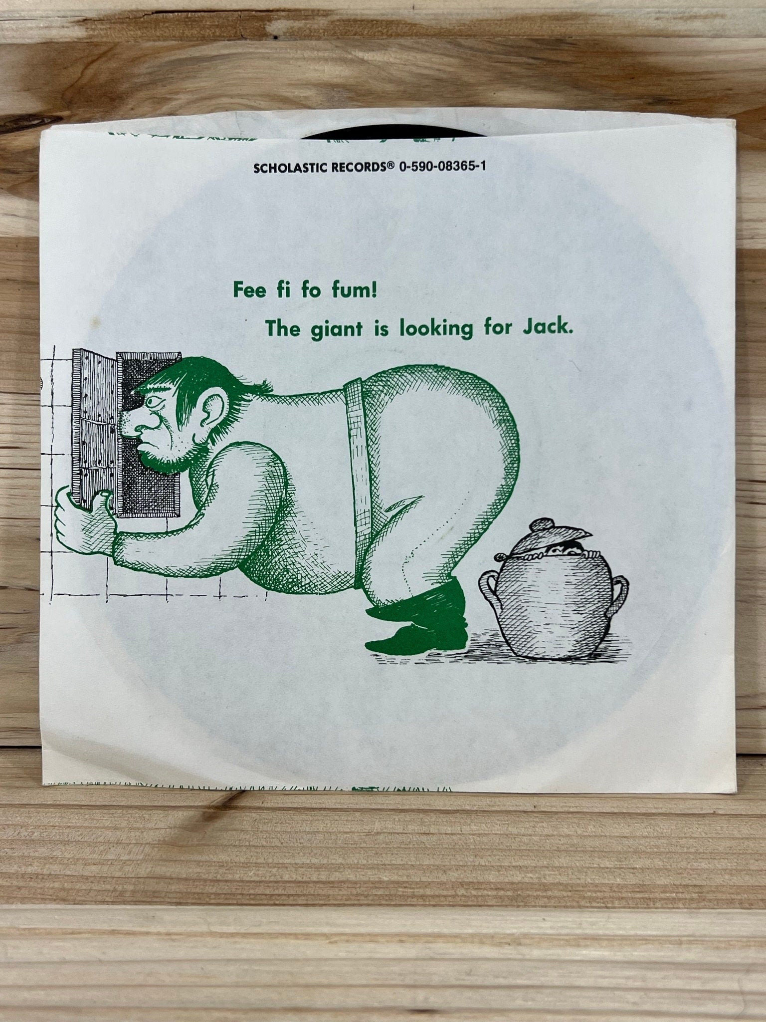 Scholastic Records - Jack and the Beanstalk - 33 1/3 RPM - 1970 - Plays Through - No skips - Kids records - vintage vinyl