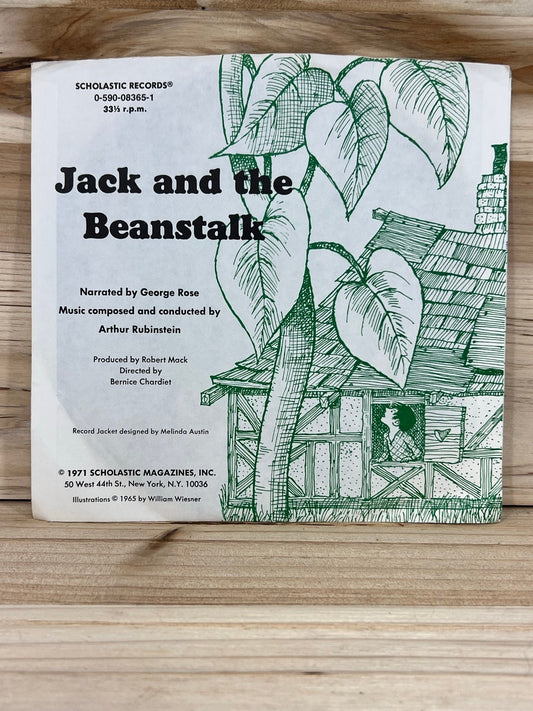 Scholastic Records - Jack and the Beanstalk - 33 1/3 RPM - 1970 - Plays Through - No skips - Kids records - vintage vinyl