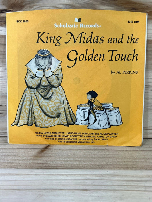 Scholastic Records - King Midas and the Golden Touch - 33 1/3 RPM - 1979 - Plays Through - No skips - Kids records - vintage vinyl