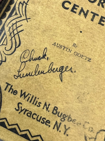 Bugbee's Popular Plays - Storm Center by Austin Goetz - The Willis N. Bugbee Co, Syracuse, N.Y. - script for Dick - 1936 - Signed by cast