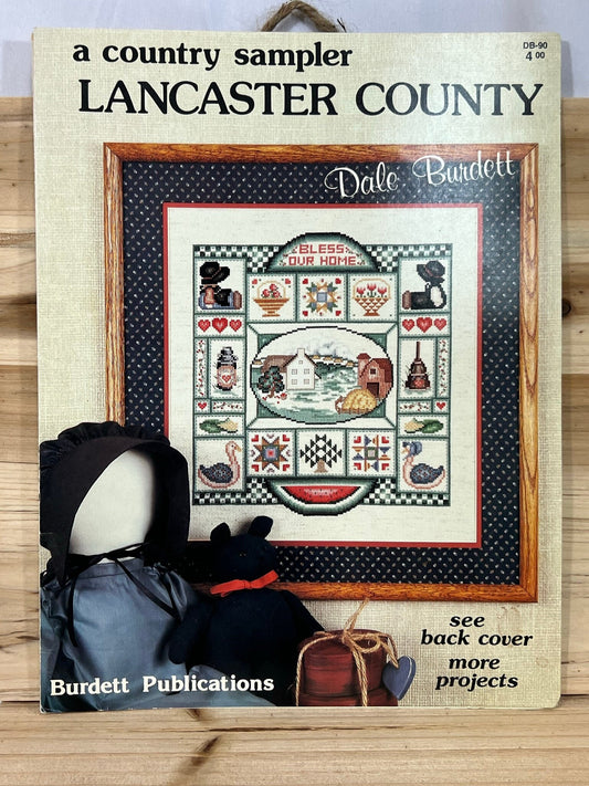 A Country Sampler Lancaster County - Dale Burdett - Burdett Publications - A Country Folk Sampler - 1987 - DB-90 - Bless Our Home