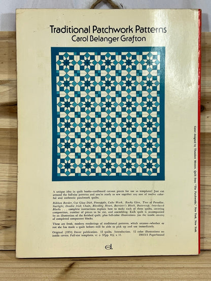 Traditional Patchwork Patterns - Full-Size Cut-outs and Instructions for 12 quilts by Carol Belanger Grafton - 1974