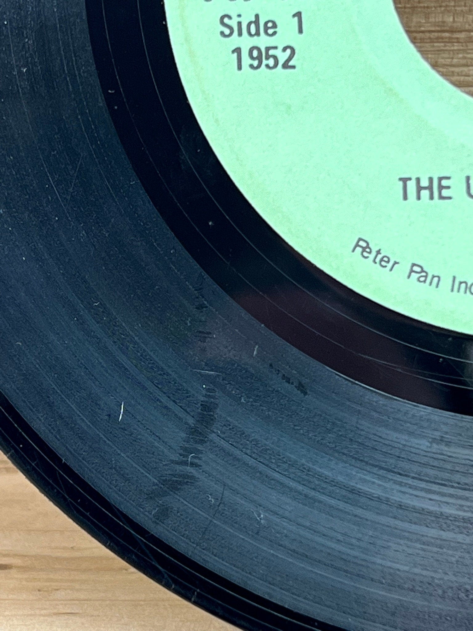 Peter Pan Records - The Ugly Duckling - 45 RPM - 1952 - Plays Through - No skips - No Book, just the record - Kids records - vintage vinyl