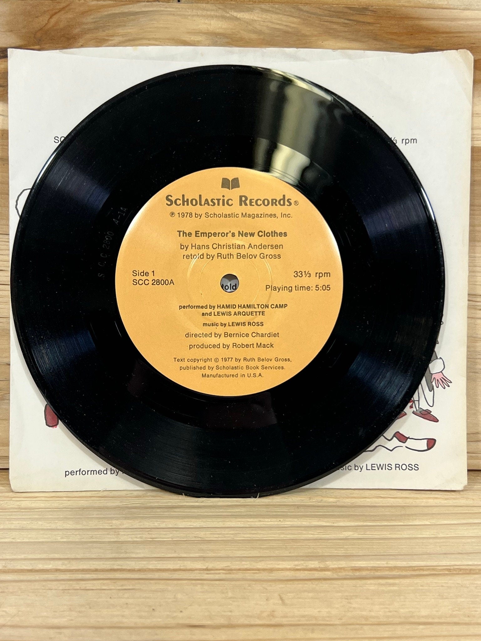 Scholastic Records - The Emperor's New Clothes - 33 1/3 RPM - 1978 - Plays Through - No skips - Kids records - vintage vinyl