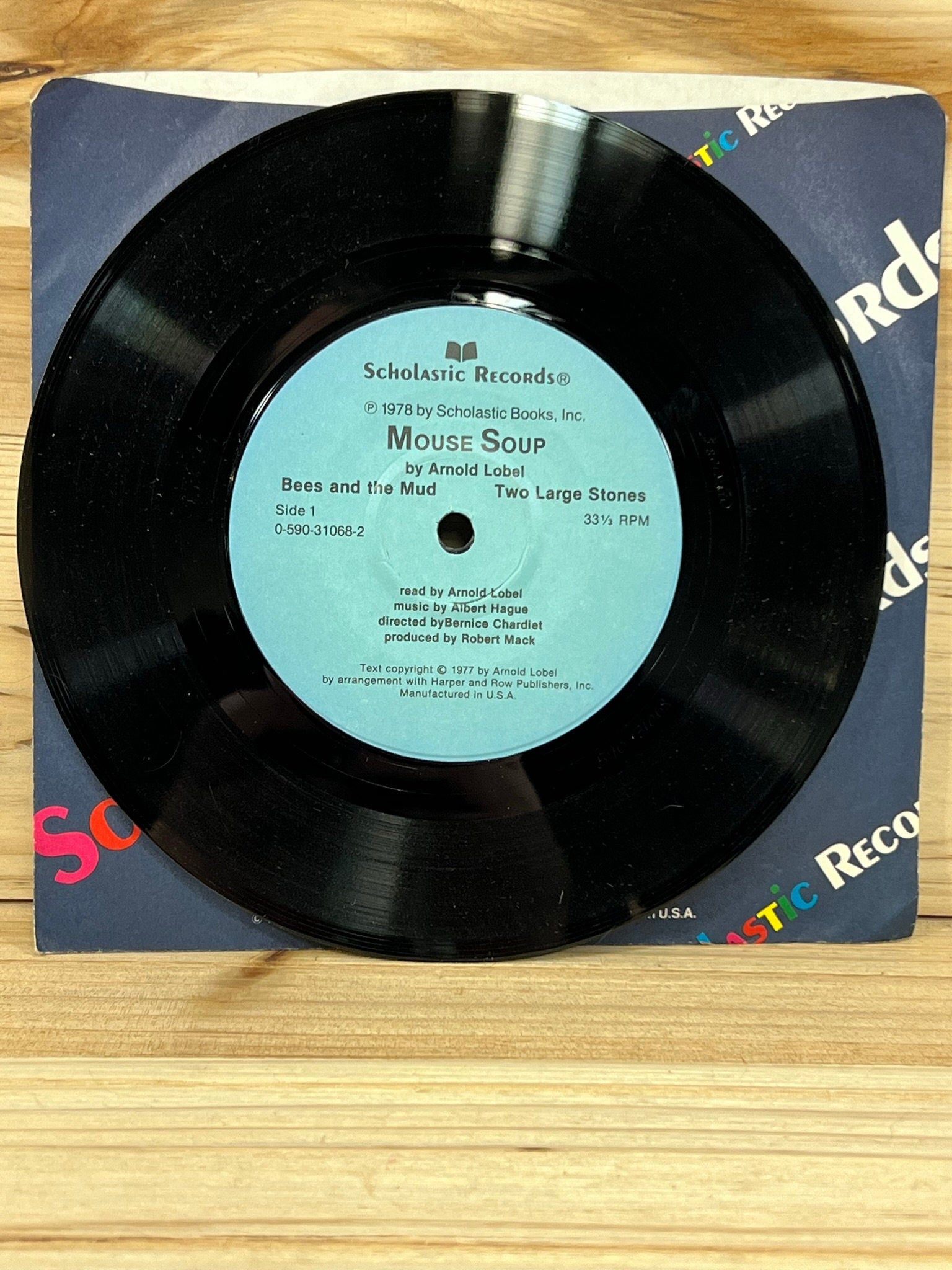 Scholastic Records - Mouse Soup - 33 1/3 RPM - 1978 - Plays Through - No skips - Kids records - vintage vinyl