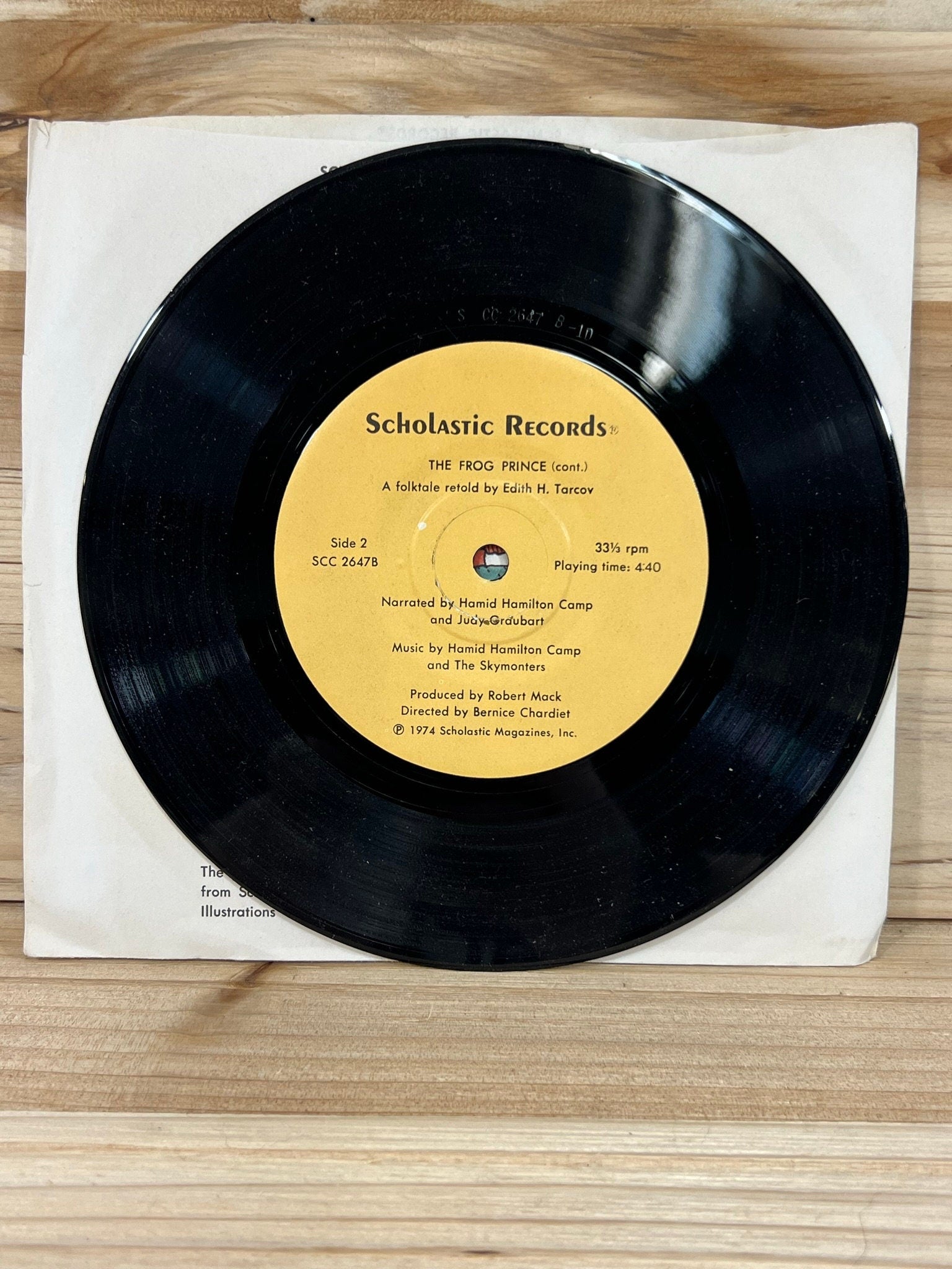 Scholastic Records - The Frog Prince - 33 1/3 RPM - 1974 - Plays Through - No skips - Kids records - vintage vinyl