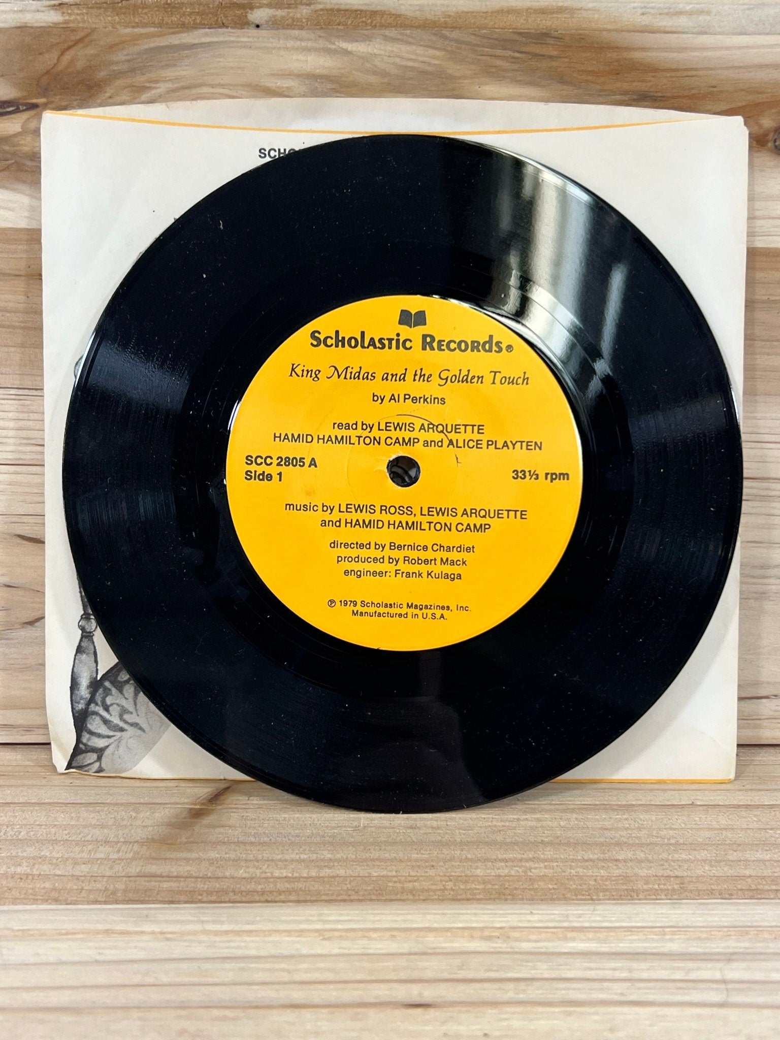 Scholastic Records - King Midas and the Golden Touch - 33 1/3 RPM - 1979 - Plays Through - No skips - Kids records - vintage vinyl