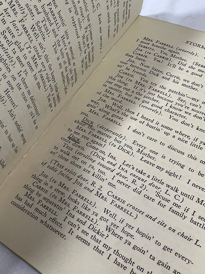 Bugbee's Popular Plays - Storm Center by Austin Goetz - The Willis N. Bugbee Co, Syracuse, N.Y. - script for Dick - 1936 - Signed by cast