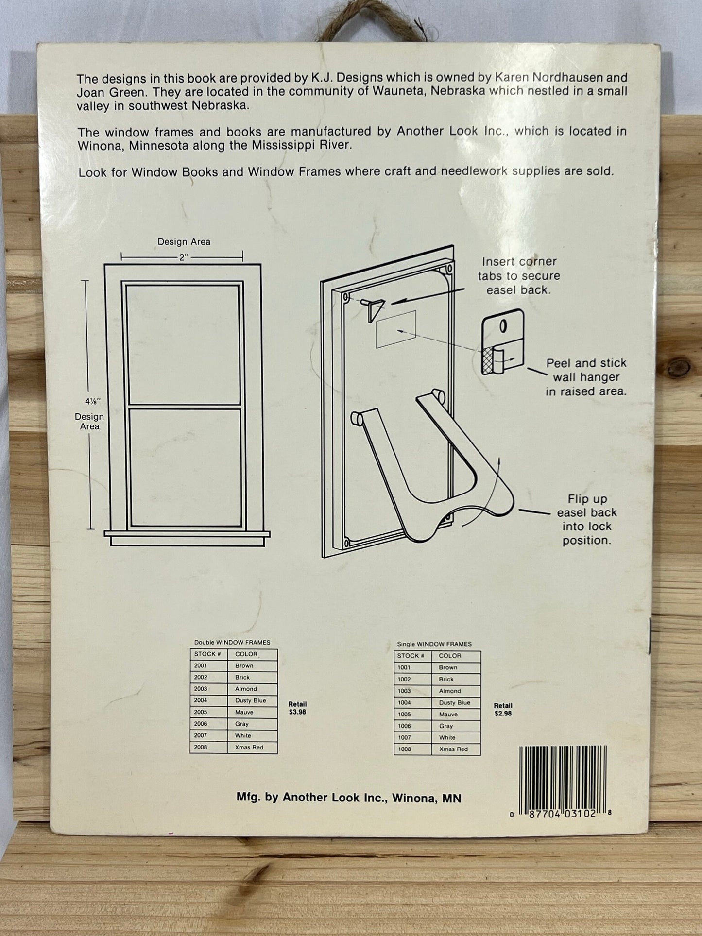 Another Look... Through Country Windows - KJ Designs - A Collection of Patterns Designed especially for the "Window Frame" - 1986