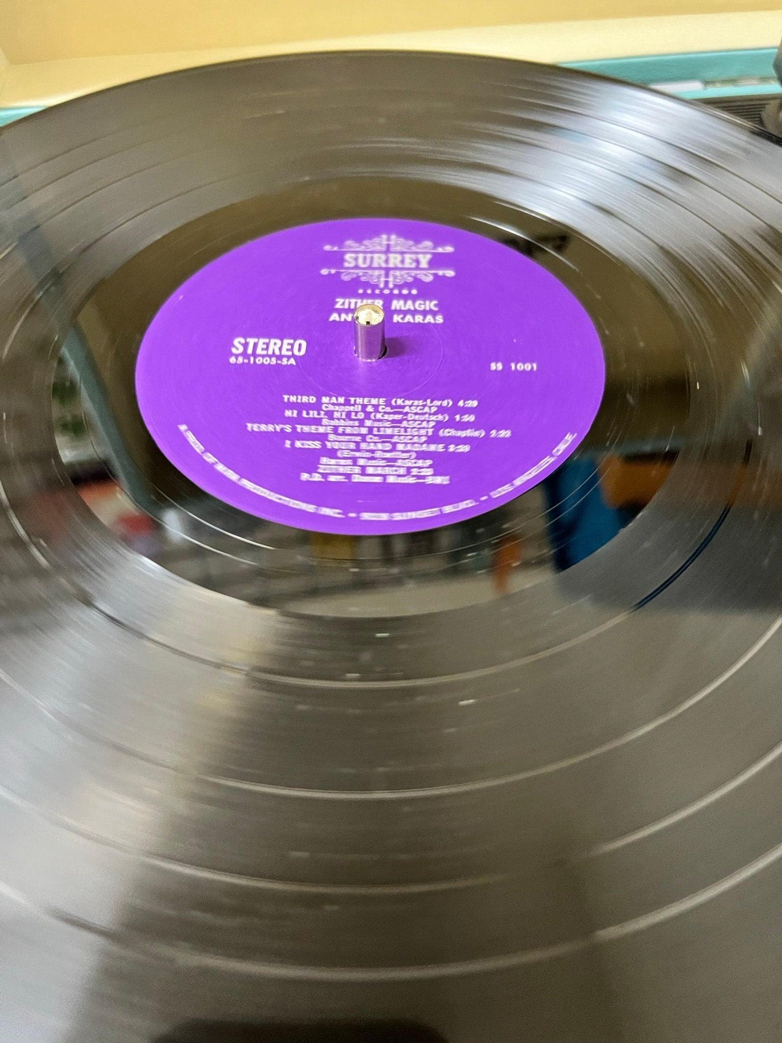 Zither Magic Anton Karas Surrey Vintage Vinyl, LP, Album, Record